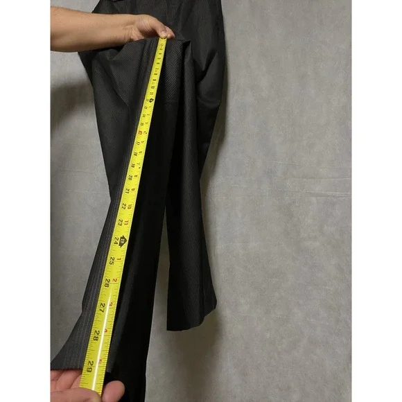 Geoffrey Beene Suit Men 44L Black Striped 2B Career Academia 40.5X29 Pants Luxe‎
